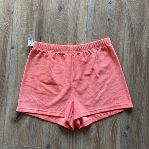 TNA towel fleece shorts